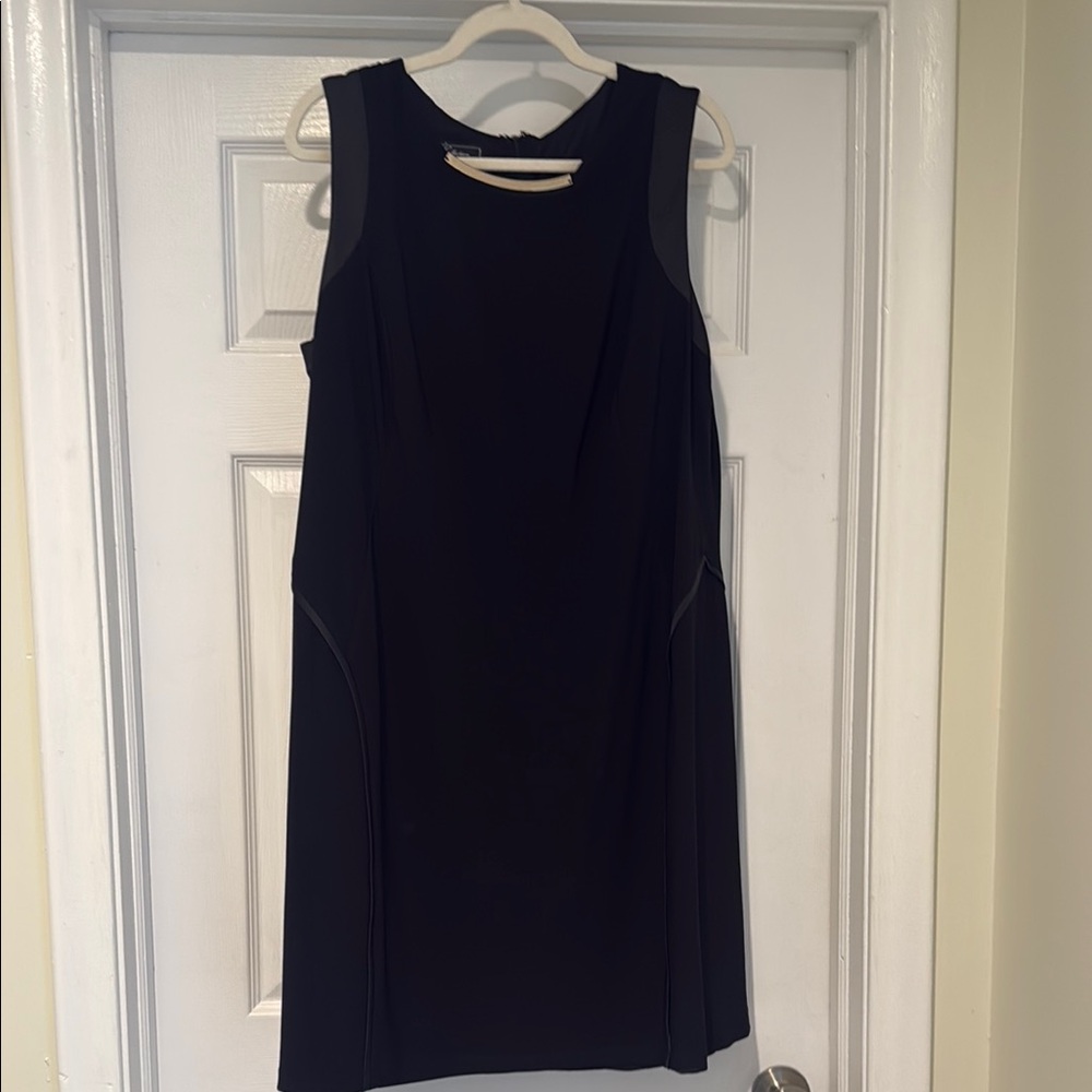 dressbarn Elegant Black Sleeveless Mini Dress